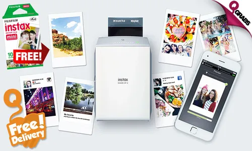 Fujifilm Instax Share SP-2 Mobile Printer with FREE One Pack Mini Film!